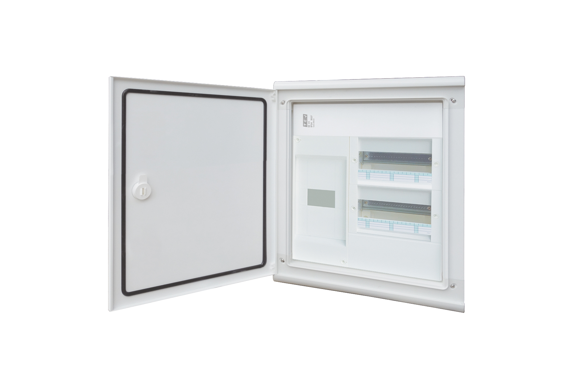 Quadro de Distribuição Embutir Ip54 Porta Opaca 2 Filas 18 Módulos + D